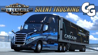 Silent Trucking - Freightliner Cascadia with Kriechbaum Engine Sounds - ATS (No Commentary)