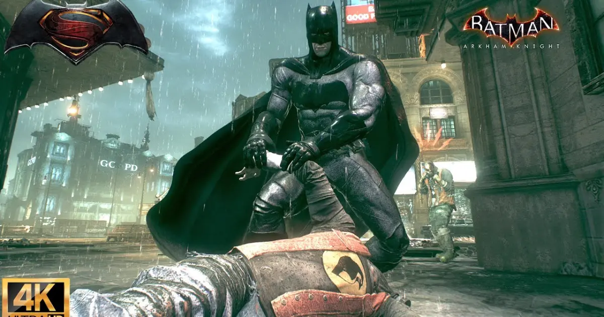 Ben Affleck Batman Skin Gameplay - Batman Arkham Knight 4K - Bilibili