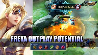 FREYA'S OUTPLAY POTENTIAL - BUILD AND GAMEPLAY OF FREYA REVAMP MLBB