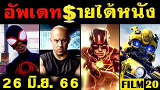 อัพเดทรายได้หนัง The Flash -Transformers - Spider Man - Fast X - Little Mermaid  อื่นๆ ณ 26 มิ.ย. 66