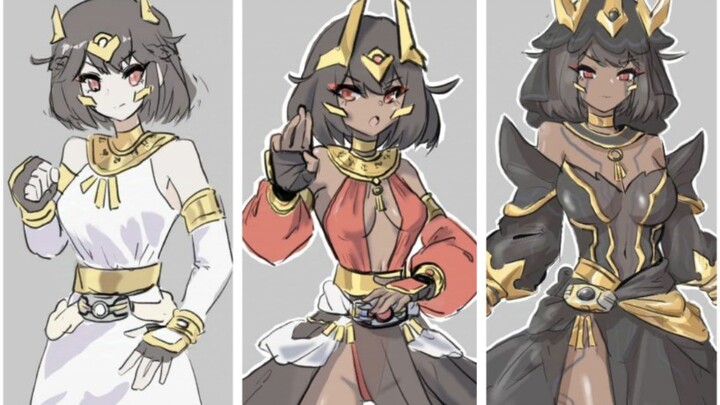 【假面骑士空我娘化】请看好 我的变身-绘画过程