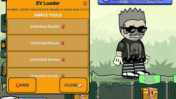 Mini militia mega mood menu hack latest update apk version 5.6.0