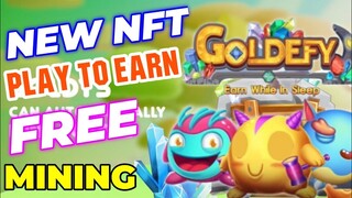 FREE MINING APPLICATION! | LIBRE LANG TO! | NFT PLAY TO EARN GAME | GOLDEFY REVIEW