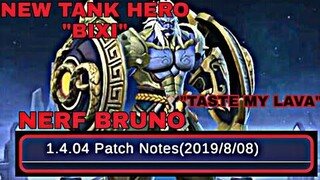 NEW TANK HERO BIXI, NERF BRUNO