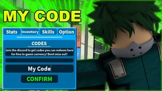 My Exclusive Code ! | Boku No Roblox: Remastered |Roblox MHA Game