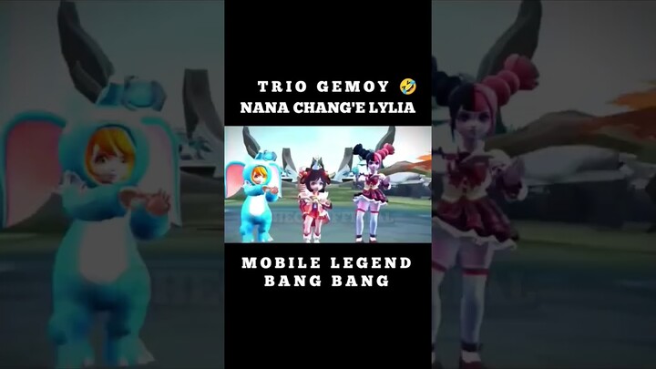 HERO NANA CHANG'E LYLIA GOYANG GEMOY 🤣 | mobile legend bangbang #shorts