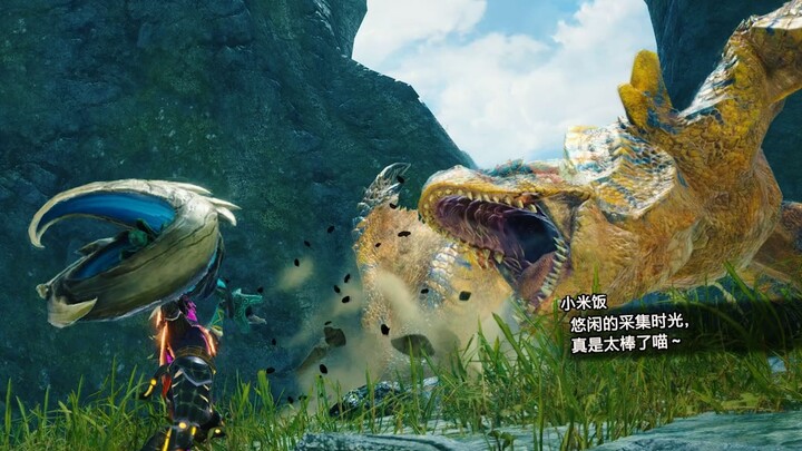 The great hammer looks so powerful in slow motion [Monster Hunter: Rise]