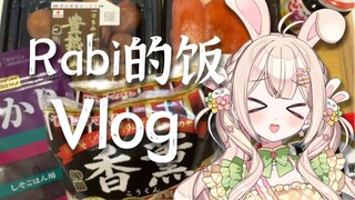 rabi来了全给你吃了  兔兔的晚餐 Vlog