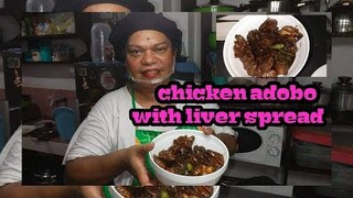 CHICKEN ADOBO WITH LIVER SPREAD|LUTONG BAHAY NI MISS D