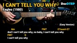 I Can't Tell You Why - Eagles (1980) Easy Guitar Chords Tutorial with Lyrics Part 1 REELS
