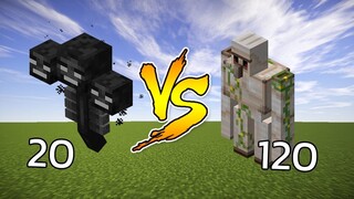 Wither vs Iron Golem มายคราฟ ใครจะชนะ!?