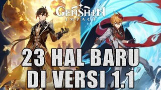 23 Hal Baru di Versi 1.1 - Genshin Impact