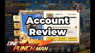 Account Review One Punch Man The Strongest