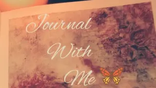 ðŸ¦‹Journal : fly like a butterflyðŸ¦‹
