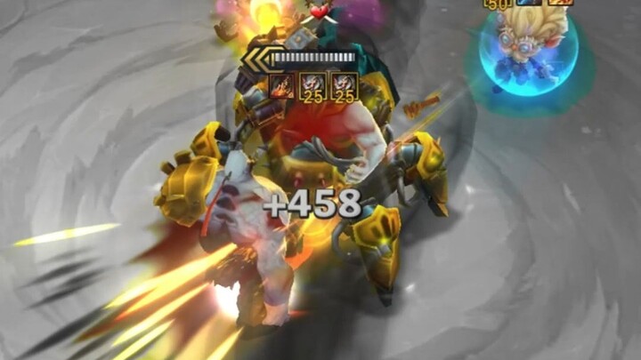 Bahkan jika Ryze dikeluarkan, skill-nya tidak akan terganggu, kan? Aku sudah melihatnya!