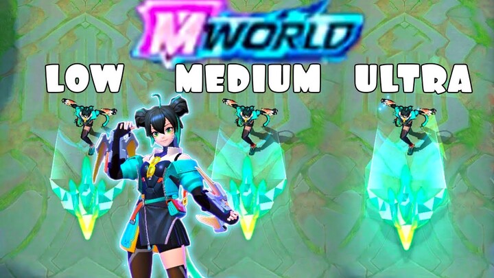 Wan Wan M-World Skin in Different Graphics Settings | MLBB Comparison