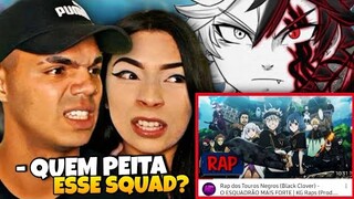 React • Rap dos Touros Negros (Black Clover) - O ESQUADRÃO MAIS FORTE | KG RAPS (Prod.Dakvir)