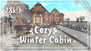 Roblox Bloxburg 28k Cozy Winter Cabin Speed build & Tour - December, 31,2020, | Minami Oroi