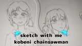 Drawing kobeni from chainsawman with my art style