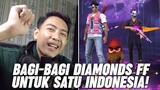 BAGI-BAGI DIAMONDS FREE FIRE UNTUK SATU INDONESIA!!