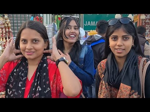 🇮🇳 INDIA WALKING TOUR, NEW DELHI 2023, MEENA BAZAAR, NEW DELHI WALK, JAMA MASJID, 4K