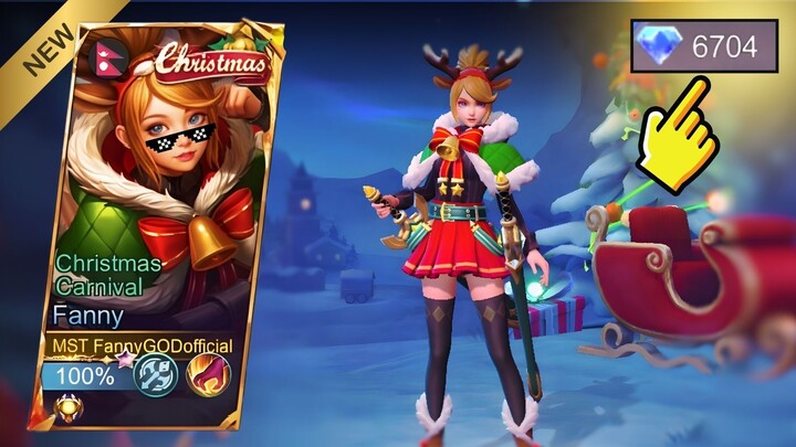Fanny Christmas Skin Gameplay Montage