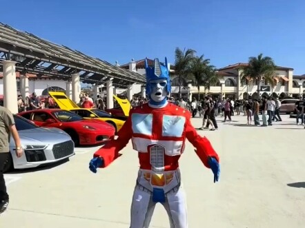 Optimus Prime’s Day at the Auto Show