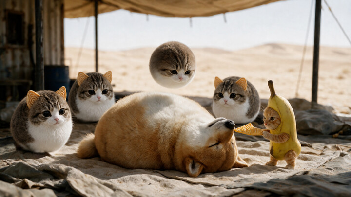 [Crunchy Triangle Cat] Good news: Sword & Shield is awake! Bad news: Sword & Shield is awake!