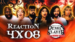 🔥ABSOLUTE CINEMA🔥 We beat Muzan!? | Demon Slayer 4x8 "The Hashira Unite" | Normies Group Reaction!
