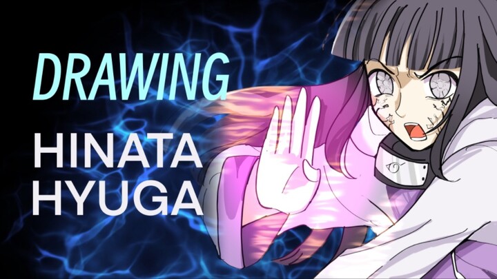 Drawing Hyuga Hinata|| BYAKUGAN MODE!! Naruto Shippuden—