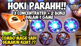 HOKI PARAHH COY!!  3 CONCENTRATED + 2 BUKU ! COMBO MAGE TERBARU MAGIC CHESS MOBILE LEGENDS