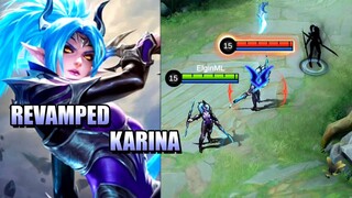 A BACKFLIPPING HAYABUSA WANNABE - KARINA'S REVAMP IN MOBILE LEGENDS