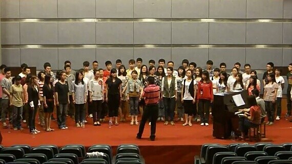 [Xiao Zhan] The chorus of Chongqing Technology and Business University practices "Chrysanthemum Terr