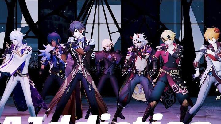 [ Genshin Impact MMD] Genshin Impact Full Male [A]ddiction♥[Just KISS is not enough]♥