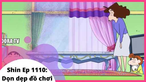 Shin - Cậu bé bút chì vietsub Tập 1110: Dọn dẹp đồ chơi | Dora TV