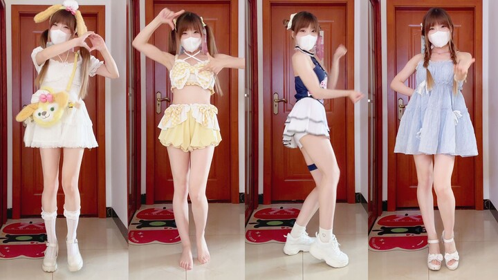 Five summer outfits for dancing❤Swimsuit? Short skirt? Which one do you like?