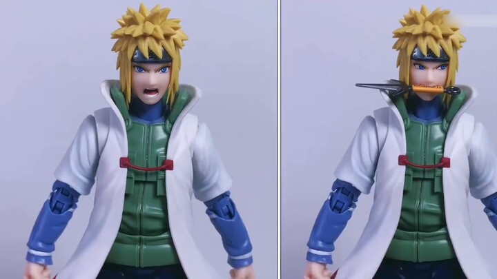 New VS Old SHF Fourth Generation Hokage Comparison Review Namikaze Minato