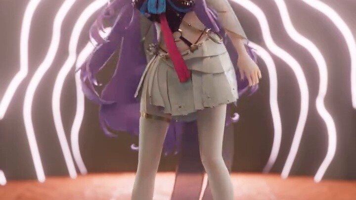 [MMD] [Si Momo_Chu Tianming] Precious video of calico cat learning to dance