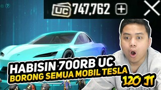 700RB UC SETARA 120JT, GACHA MOBIL TESLA