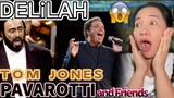 jusst WOW!! TOM JONES - Delilah (Pavarotti & Friends 2001) REACTION