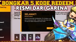 BONGKAR 5 KODE REDEEM FF‼️KODE REDEEM FREEFIRE TERBARU HARI INI 21 MEI 2022 RESMI DARI GARENA