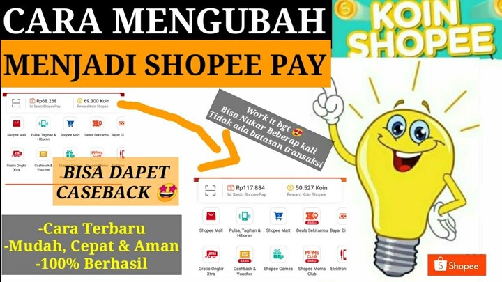 CARA MENUKAR KOIN SHOPEE MENJADI SHOPEEPAY || TERBARU!!