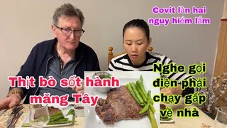 Thịt bò sốt hành tím/chị chồng gọi gấp về nhà/triệu chứng covy lần hai/cuộc sống pháp/mónngonmỗingày