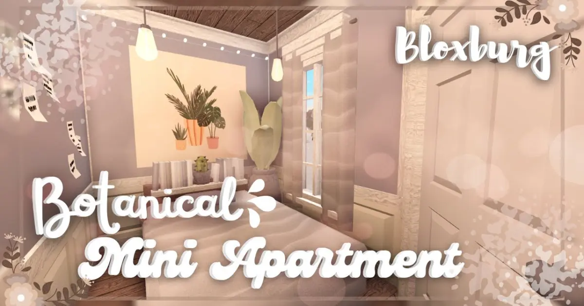 Botanical Mini Apartment | 23k | Speed build & Tour | Roblox Bloxburg |  Tapioca - Bilibili