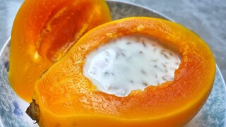 [Makanan]Semur Kerang Salju dengan Susu Pawpaw