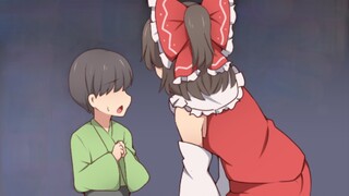 热心帮助小男孩的灵梦小姐