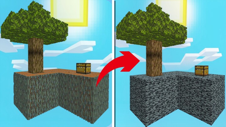 What if Mc’s Sky Island was 100 times larger, and huge random blocks respawn every 300 seconds?
