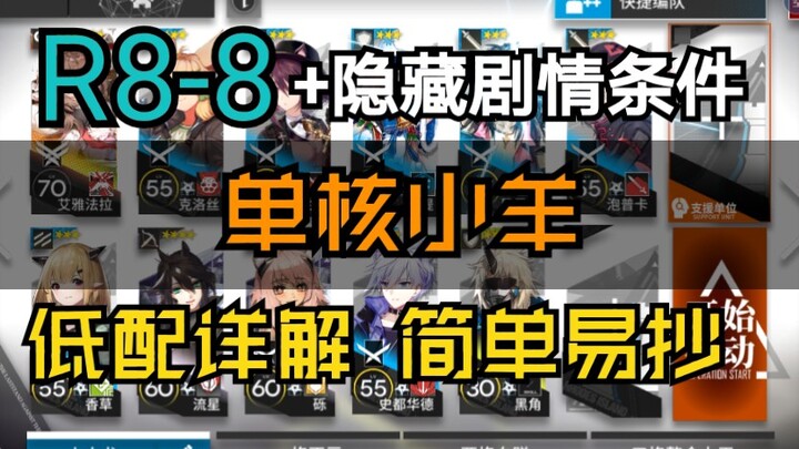 R8-8 Low-profile single-core lamb is easy to copy with hidden plot unlocking conditions for civilian