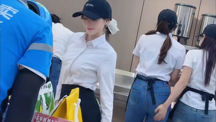 Your bubble tea is still being shaken.