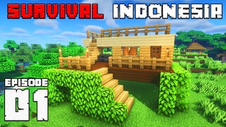 PETUALANGAN PERTAMA DIMULAI !!! - Minecraft Survival Indonesia (Eps.1)